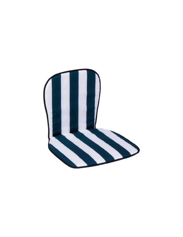 Marca Reconocida COJIN SILLA ACRILICO RESPALDO BAJO BLANCO/AZUL