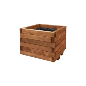 Favorito De Clientes JARDINERA CUADRADA SPIRO MARRON OSCURO INTERMAS