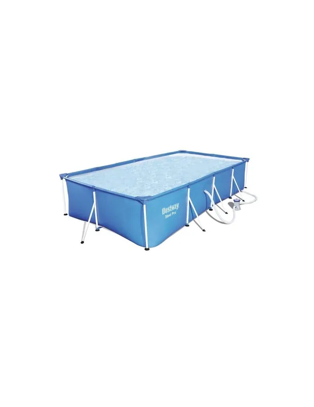 PISCINA BESTWAY STEEL PRO RECTANGULAR 300x201x66cm 3300L + DEPURADORA Promoción Exclusiva