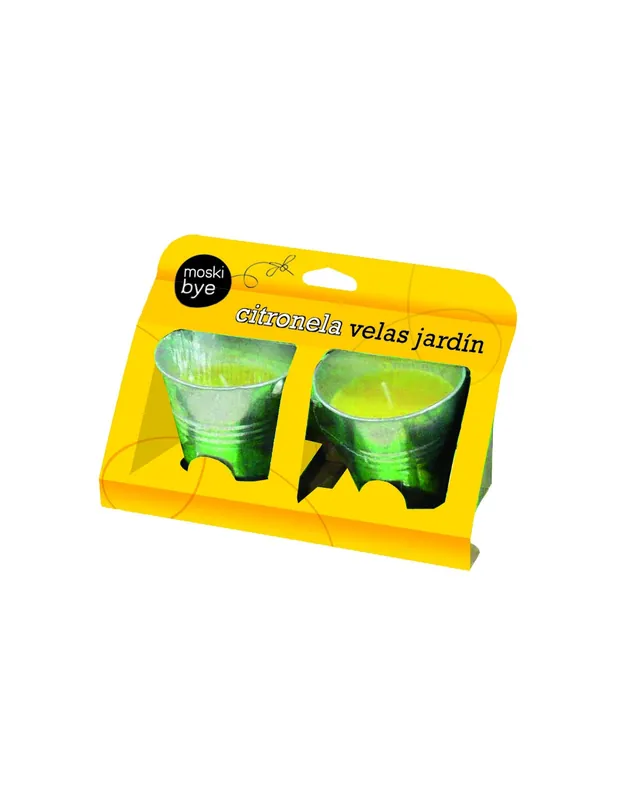 VELA DE CITRONELA EN CUBO DE METAL Mayoreo