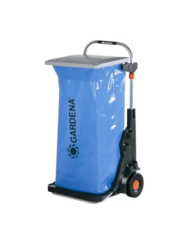 CARRO DE JARDIN CON TAPADERA SOPORTE MURAL Y PORTA BOLSAS Gran Oferta