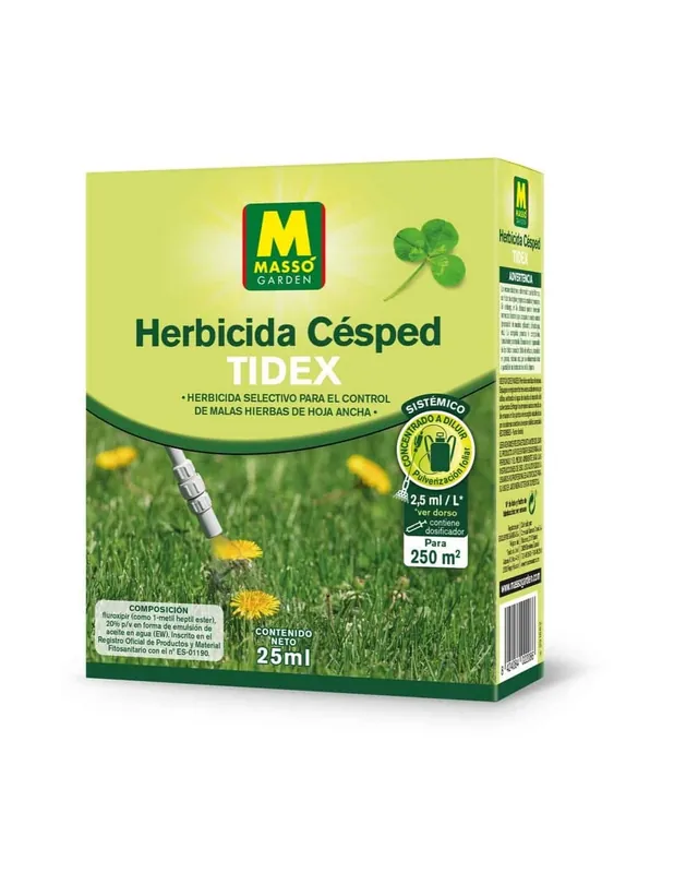 HERBICIDA CONCENTRADO PARA 250M2 MASSO 25ml Garantía Incluida
