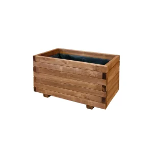 JARDINERA RECTANGULAR GAIA MARRON OSCURO INTERMAS Devolución Gratuita