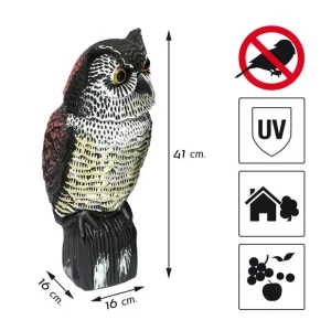 BUHO ESPANTAPAJAROS B2501 ALTADEX (41cm) Certificado
