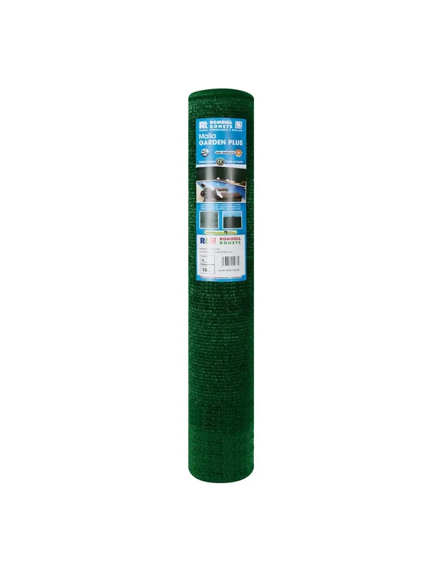 Stock Limitado MALLA OCULTACION VERDE OSCURO POLIETILENO 95% ROMBULL