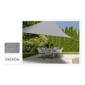 Envío Gratis TOLDO VELA GRIS (3,6 x 3,6 x 3,6M)