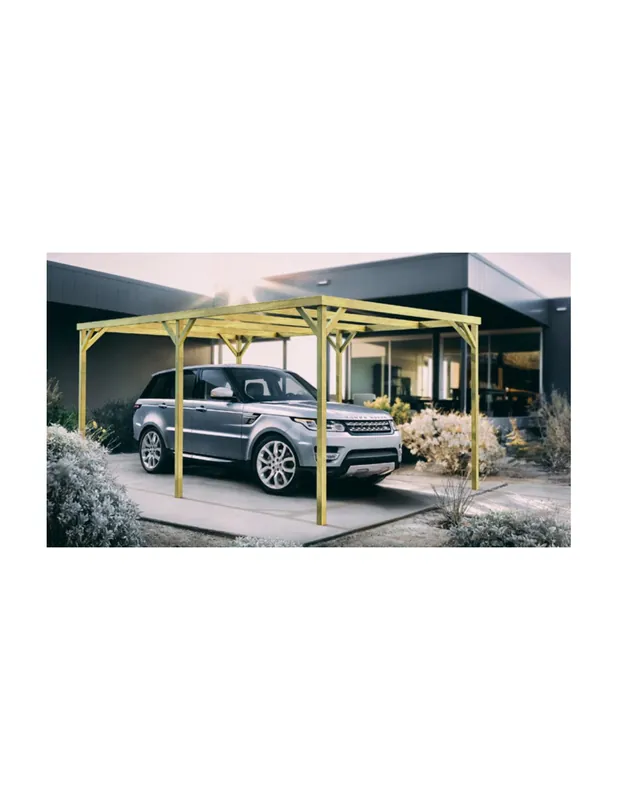 PERGOLA MADERA CARPORT LLEIDA 510x300cm Solo Hoy