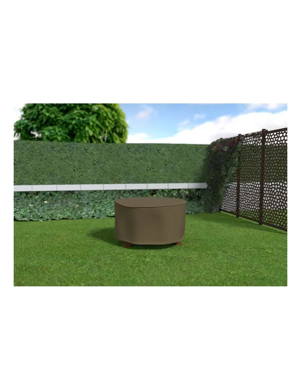 Compra Hoy FUNDA MESA NORTENE POLIESTER PU REDONDA 125x125x70cm VISON