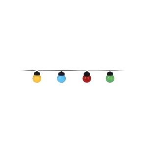Comprar En Línea GUIRNALDA CON 20 BOMBILLAS ESFERICA DE LED FIJA MULTICOLOR IP44 1250cm