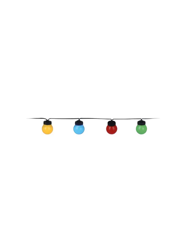 Comprar En Línea GUIRNALDA CON 20 BOMBILLAS ESFERICA DE LED FIJA MULTICOLOR IP44 1250cm