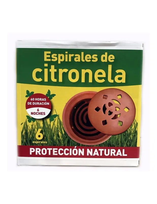 ESPIRALES ANTIMOSQUITOS DE CITRONELA TERRACOTA (6UD) Compra Hoy