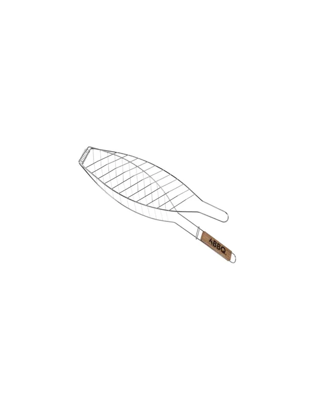 PARRILLA PESCADO MANGO MADERA 57,5x13cm Solo Por Tiempo Limitado