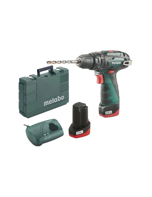 Stock Limitado TALADRO PERCUTOR DE BATERIA METABO POWERMAXX SB 12V 2x2AH