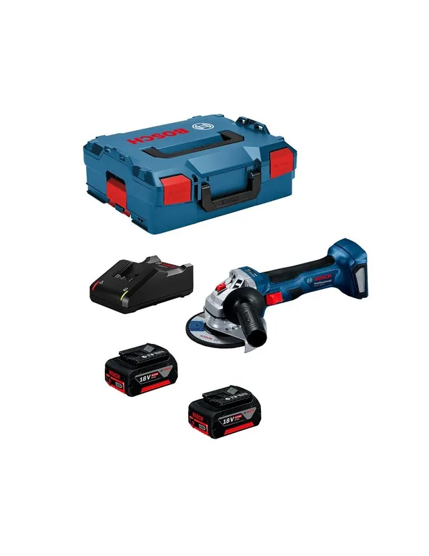 AMOLADORA A BATERIA GWS BOSCH 2x4AH 125mm Garantía Incluida