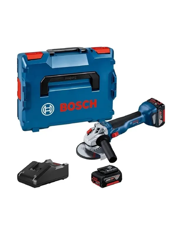Envío Internacional AMOLADORA A BATERIA GWS BOSCH 125mm 18V 2x4,0AH