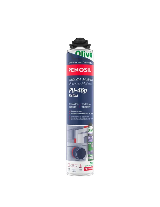 Popular ESPUMA POLIURETANO PENOSIL PU46 PISTOLA 750ml 12UD