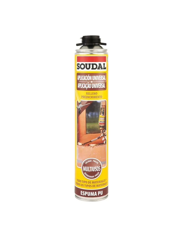 ESPUMA POLIURETANO PISTOLA SOUDAL 750ml Liquidación