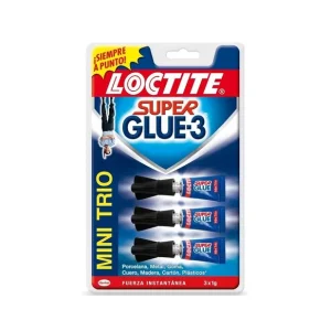 Última Oportunidad LOCTITE SUPER GLUE-3 MINI TRIO 3x1g