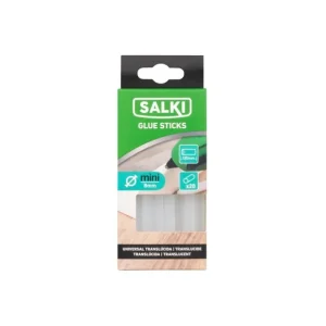 BARRA DE COLA TRANSPARENTE SALKI Ø8x95mm 20UD Mejor Calidad