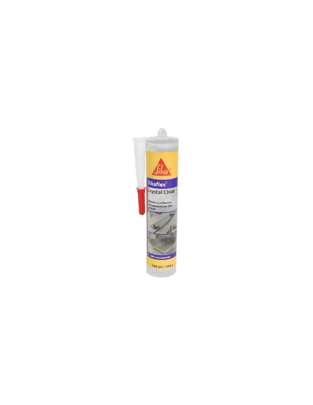 MASILLA SIKAFLEX-112 CRYSTAL CLEAR TRANSPARENTE 290ml Máxima Calidad