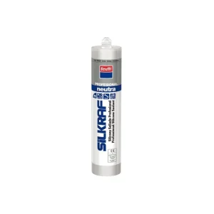 SILICONA SILKRAF NEUTRA GRIS KRAFFT 300ml Garantía De Devolución De Dinero