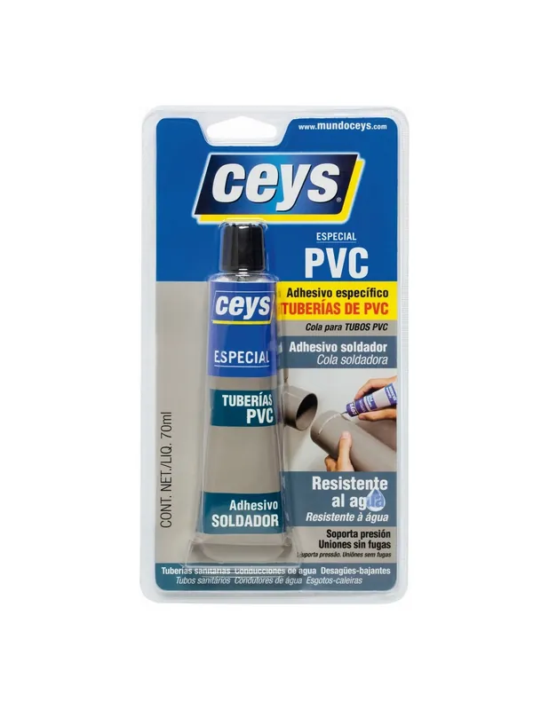 Compra Hoy ADHESIVO ESPECIAL TUBERIAS PVC CEYS 70ml