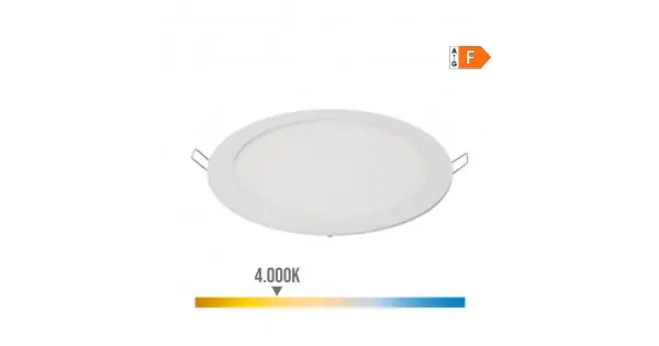 Downlight led empotrable redondo 20 w luz día 4000 k 1500 lm blanco ø22,5 cm Garantía De Devolución De Dinero