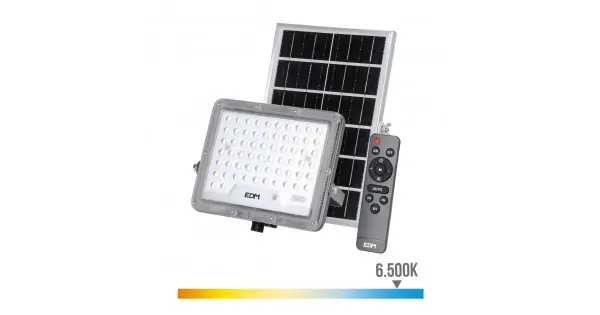 Foco proyector solar slim 400 w 3500 lm 6500 k luz fría Ordena Ya