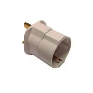 Adaptador europeo a reino unido 13 a 250 v blanco (retractilado) Rebajas