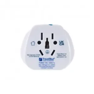 Adaptador entrada multiple mundial a salida clavija reino unido, tb-904, travel blue Ordenar Ahora Mismo