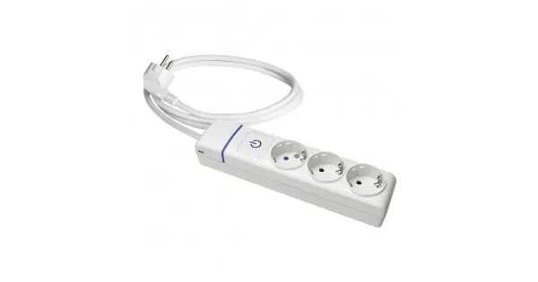 Entrega Rápida Prolongador con 3 tomas 2p+t, 16a 250v con interruptor luminoso, cable 1, 5 m.