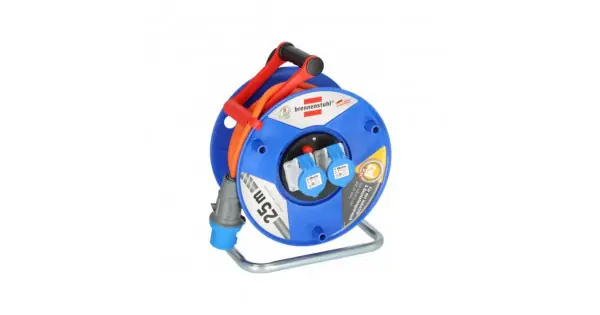 Directo De Fábrica Enrollacables 25 m 3 g 2,50 mm² 2 tomas cee 230v / 16a ip44
