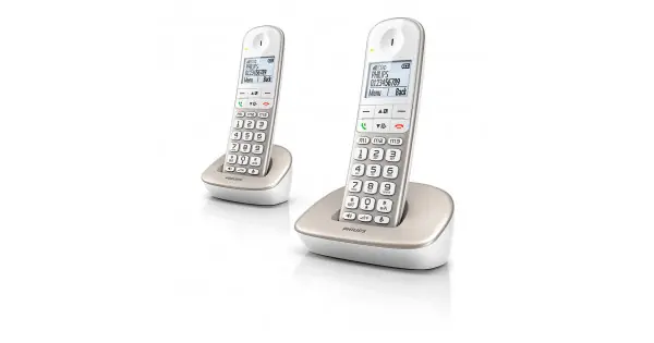 Solo Por Tiempo Limitado Teléfono duo inalámbrico xl4902s blanco y gris