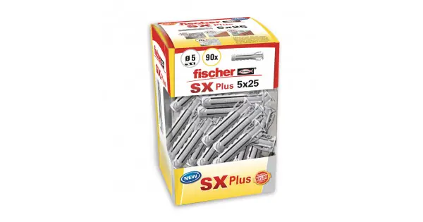 Taco sx plus ø5 x 25 mm, caja 90 uds Certificado