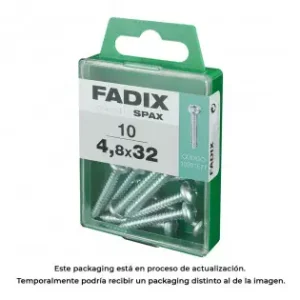 A Buen Precio Caja m 10 unid. tornillo rosca chapa cr cinc 4,8x32mm fadix