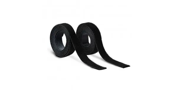 Rollo adhesivo térmico de cierre de gancho y bucle negro 20 mm x 1,5 m Auténtico