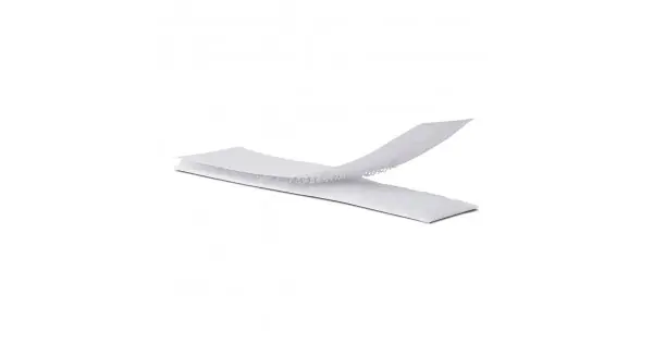 Promoción Tira adhesiva de cierre de gancho y bucle blanco 2 x 10 cm