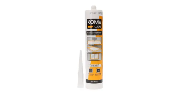 Silicona universal ácida antimoho translucida 280 ml Artesanal