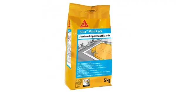 Envío Internacional Mortero de impermeabilización sikaminipack gris 5 kg