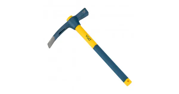 Piqueta o alcotana pala-martillo con mango de fibra bimaterial para golpeo y picado de paredes. medidas: 203x330x47,5mm viat931 viat Oferta Flash