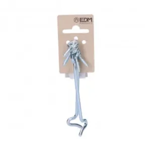 2 aldabillas doble hembrilla 100 mm zinc Lujoso
