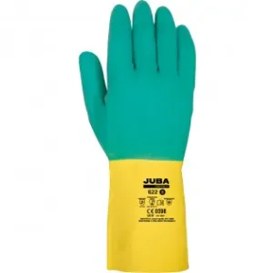 A Buen Precio Guante látex, flocado interior algodón, bicolor, t-09