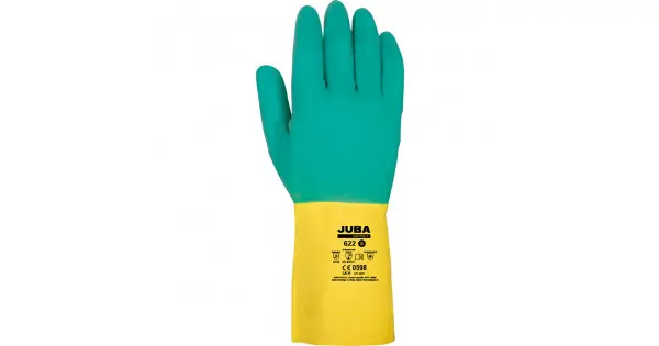 A Buen Precio Guante látex, flocado interior algodón, bicolor, t-09