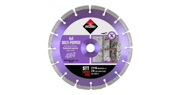 Disco diamantado stt superpro ø115 mm Más Vendido