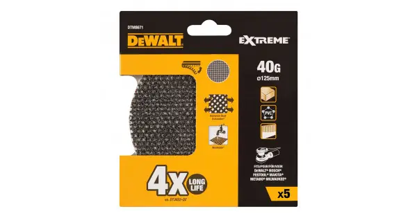 Lijas de malla para lijadoras orbitales ø125 mm, grano 40, pack de 5 uds Compra Ahora