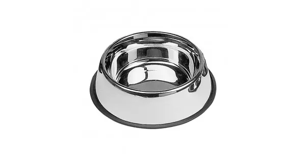 Comedero acero inoxidable antideslizante 0,45 l ø19 cm Solo Hoy