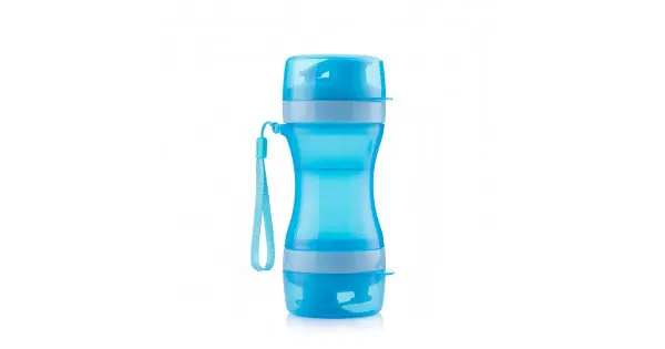 Envío Exprés Botella con depósito de agua y comida para mascotas 2 en 1