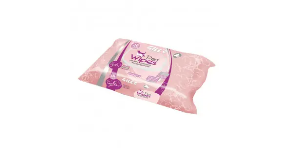 Toallitas humedas mascotas xl aroma perfume de talco 30 x 20 cm, 40 uds Profesional