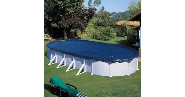 De Moda Cubierta piscina ovalada de acero: 610 x 410 cm