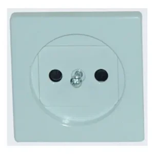 Marca Reconocida TAPA BASE ENCHUFE 2P BLANCO SERIE 82